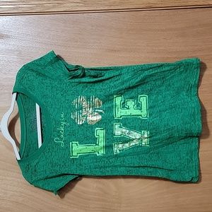 Rocker Girl 4 leaf clover shirt Size XXL PTP 18